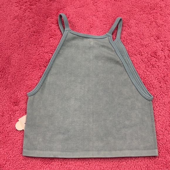 NWT Aeropostale Halter Crop Top Blue - Picture 2 of 4